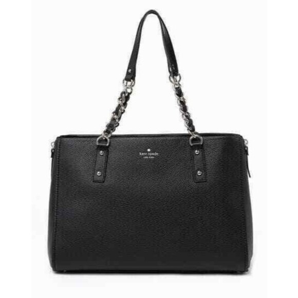 New Kate Spade Andee Cobble Hill Satchel Pebble Leather Black - Picture 1 of 5